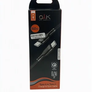 OAK Model K-361 Dual Type-C Fast Charging Cable
